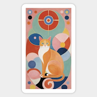 Feline Fantasia: A Tribute to Hilma af Klint Magnet